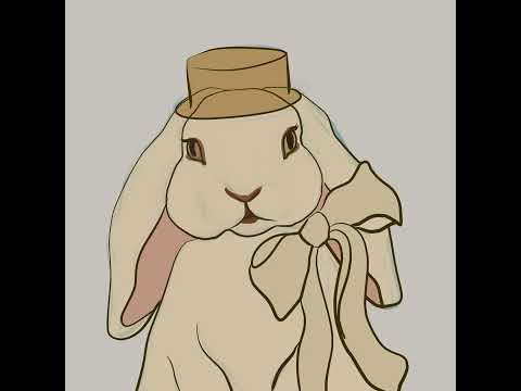  Spring Lady Easter bunny Timelapse Video