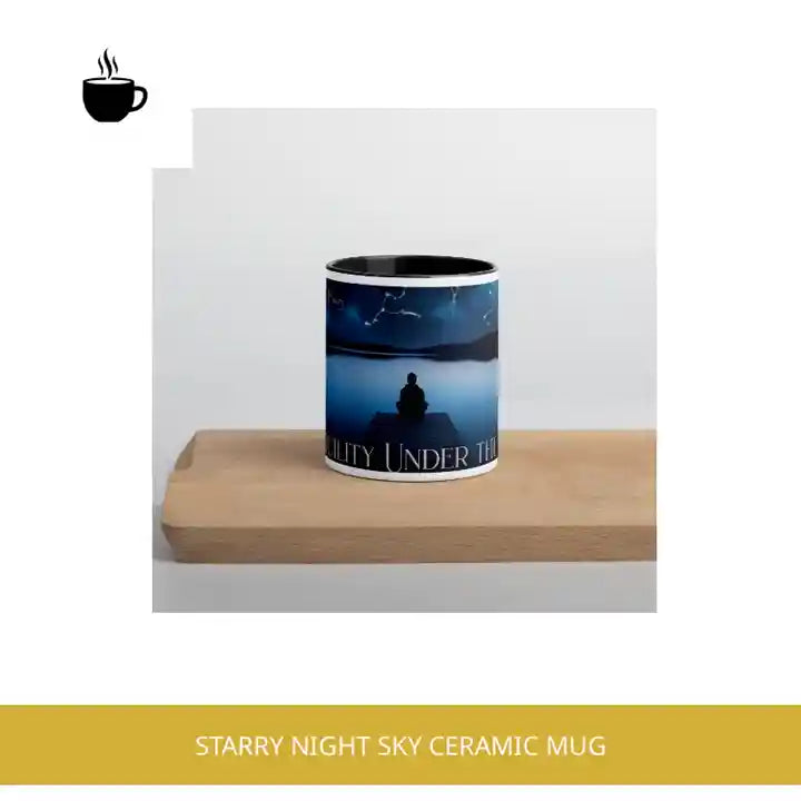Starry Night Sky Ceramic Mug by@Outfy