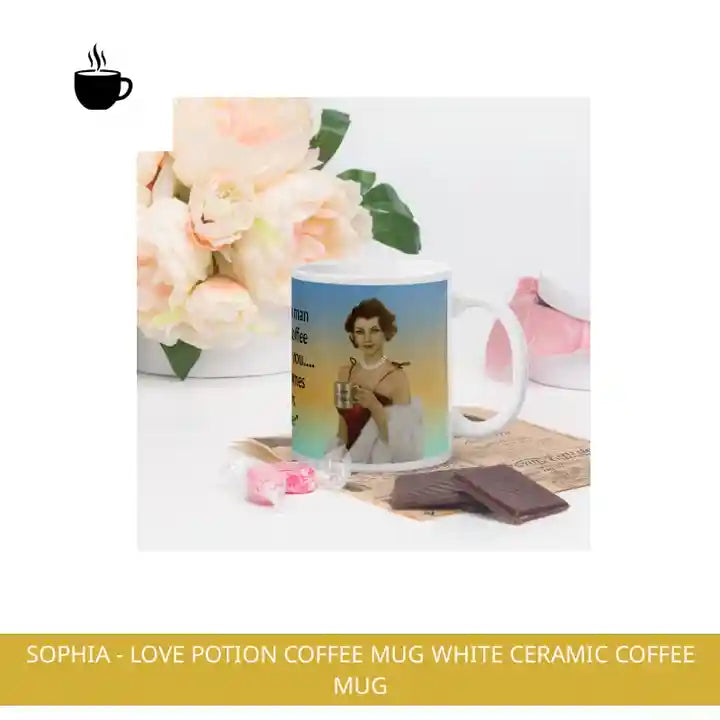 Sophia - Love Potion Coffee Mug White Ceramic Coffee Mug by@Outfy
