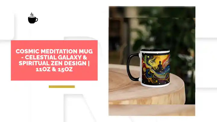 Cosmic Meditation Mug - Celestial Galaxy &amp; Spiritual Zen Design | 11oz &amp; 15oz by@Outfy