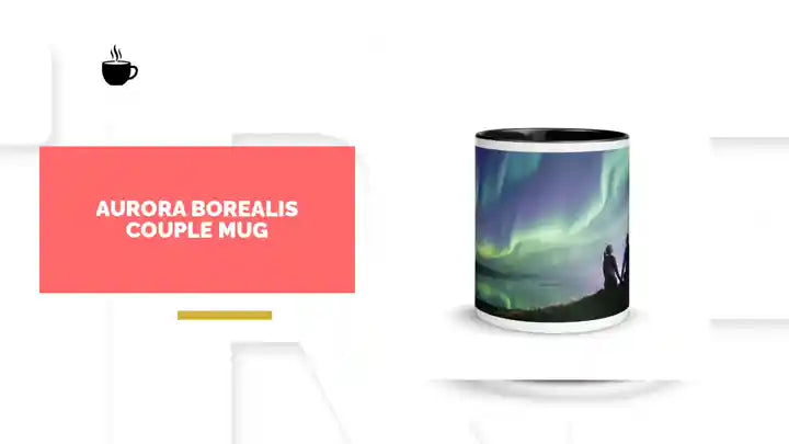Aurora Borealis Couple Mug by@Outfy