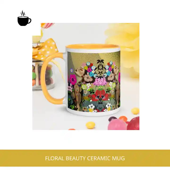 Floral Beauty Ceramic Mug by@Outfy