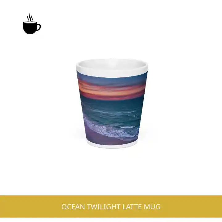 Ocean Twilight Latte Mug by@Outfy