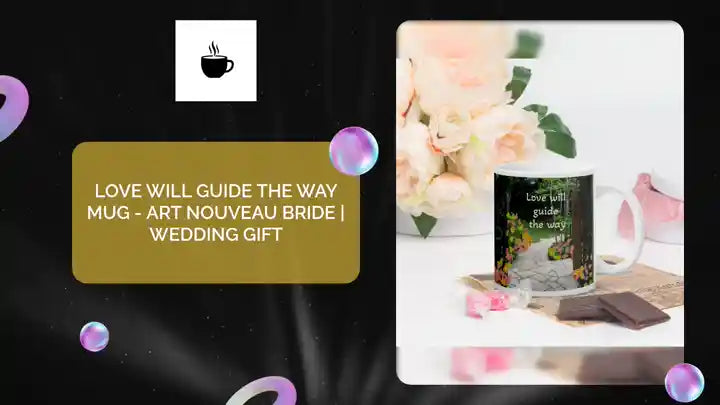 Love Will Guide the Way Mug - Art Nouveau Bride | Wedding Gift by@Outfy