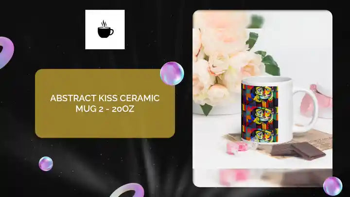 Abstract Kiss Ceramic Mug 2 - 20oz by@Outfy