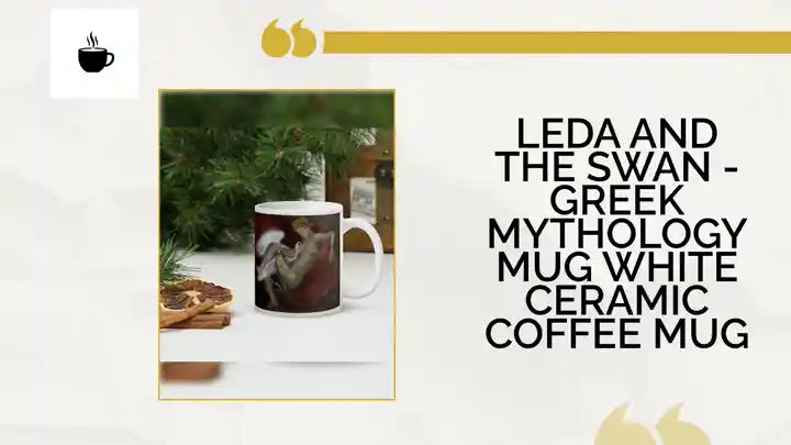 Leda and the Swan - Greek Mythology Mug White Ceramic Coffee Mug by@Outfy