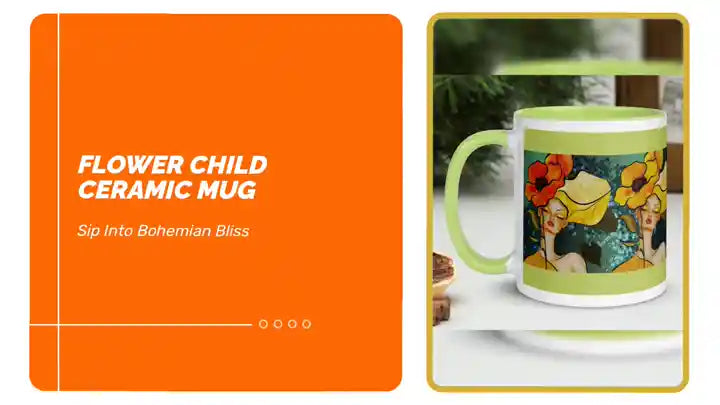 Flower Child Ceramic Mug by@Outfy