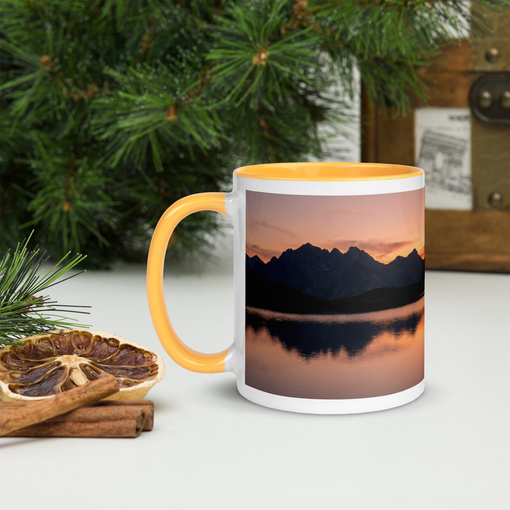Mountain Sunset Ceramic Mug - left view