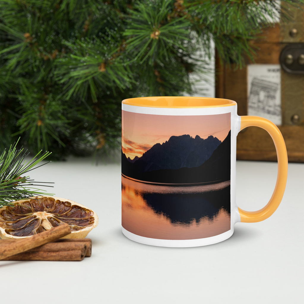 Mountain Sunset Ceramic Mug - right view