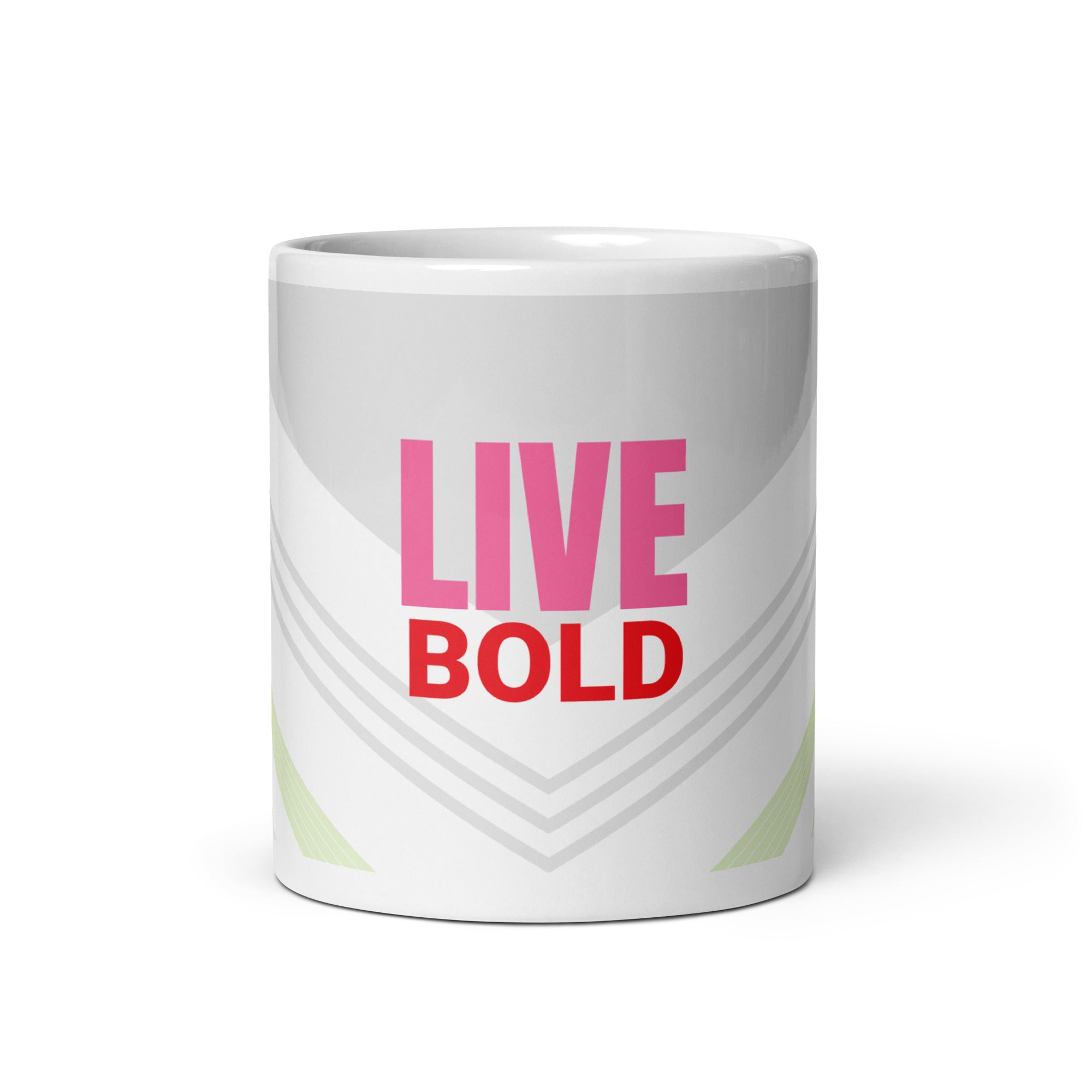 Bohemian Peacock Woman Mug - Live Bold White Ceramic Coffee Mug-11-oz-front