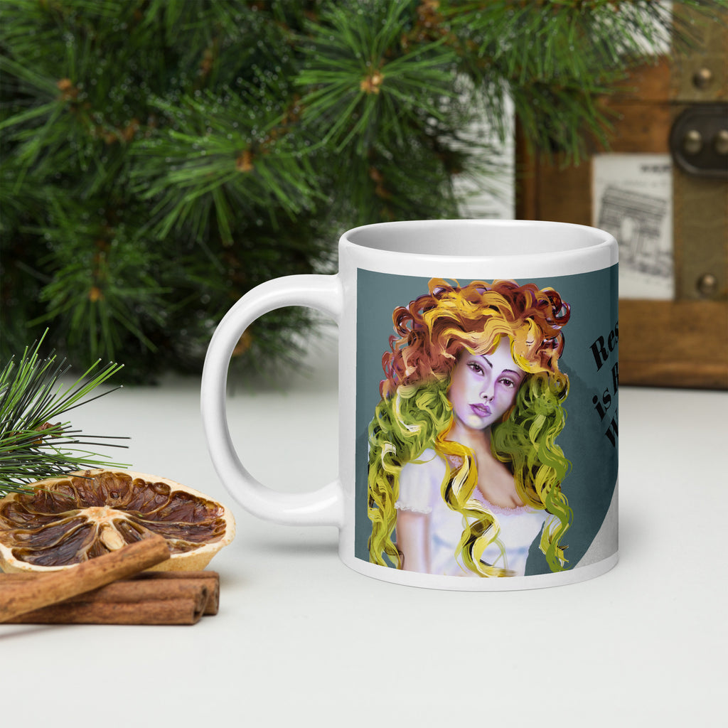 Resilience is Brewed Within - Vibrant Strength Mug - 20 oz - left view